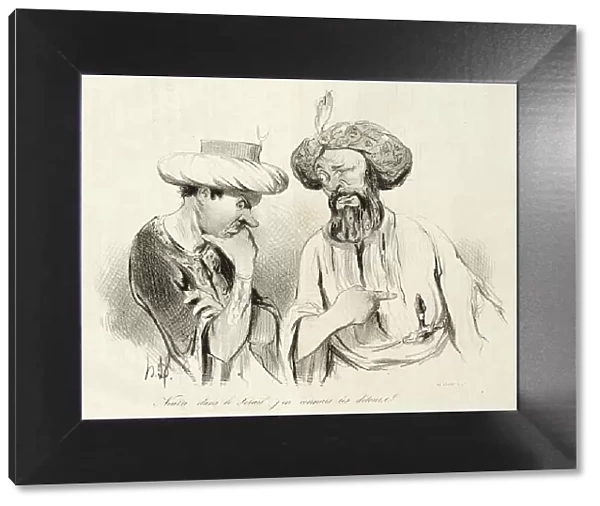 Nourri dans le sérail, j'en connais les détours (Bajaset), 1841. Creator: Honore Daumier