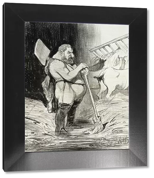 Les Écuries d'Augias, 1842. Creator: Honore Daumier