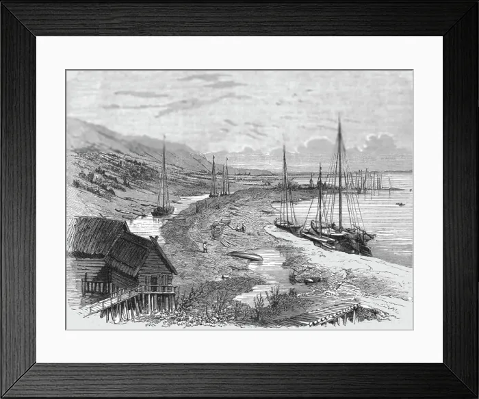 Framed Print : Isadij, on the Volga; A Journey on the Volga, 1875. Creator: Nicholas Rowe Framed Print : Isadij, on the Volga; A Journey on the Volga, 1875. Creator: Nicholas Rowe