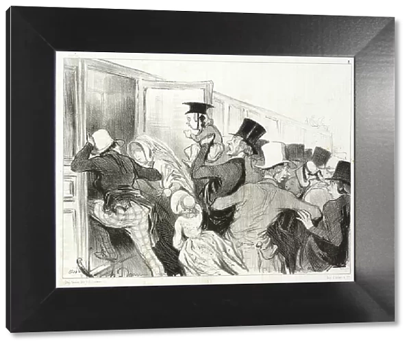 Une Diligence Prise d'Assaut, 1843. Creator: Honore Daumier