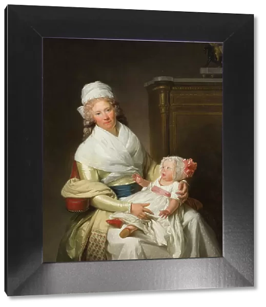 Constantia Foster with baby, 1790s. Creator: Henri-Pierre Danloux