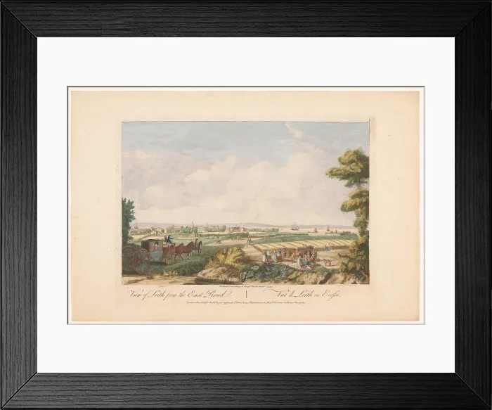 Framed Print : View of Leith from the East Road, Scotland, 1753. Creator: Paul Sandby Framed Print : View of Leith from the East Road, Scotland, 1753. Creator: Paul Sandby
