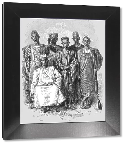 Negro escort of M.Mace; Journey from the Senegal to the Niger, 1875. Creator: Unknown