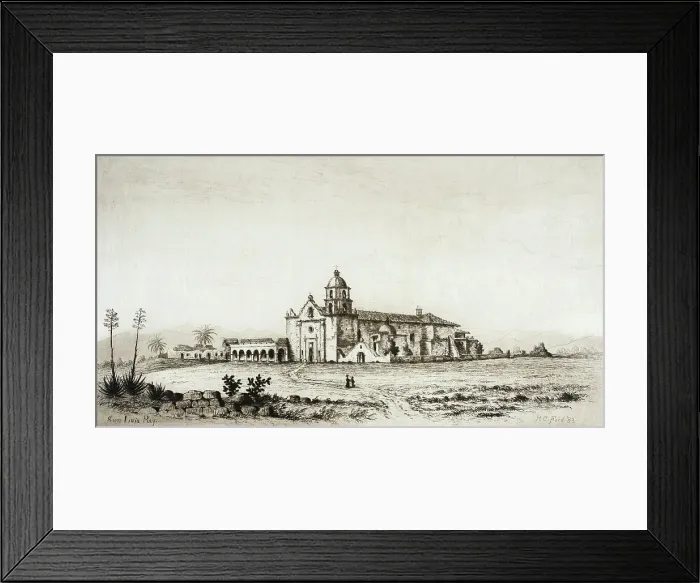 Framed Print : San Luis Rey de Francia, Published in 1883. Creator: Henry Chapman Ford Framed Print : San Luis Rey de Francia, Published in 1883. Creator: Henry Chapman Ford