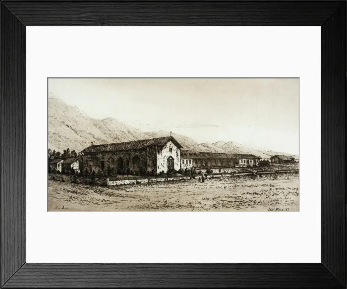 Framed Print : San José, Published in 1883. Creator: Henry Chapman Ford Framed Print : San José, Published in 1883. Creator: Henry Chapman Ford