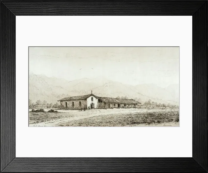 Framed Print : Sonoma, Published in 1883. Creator: Henry Chapman Ford Framed Print : Sonoma, Published in 1883. Creator: Henry Chapman Ford