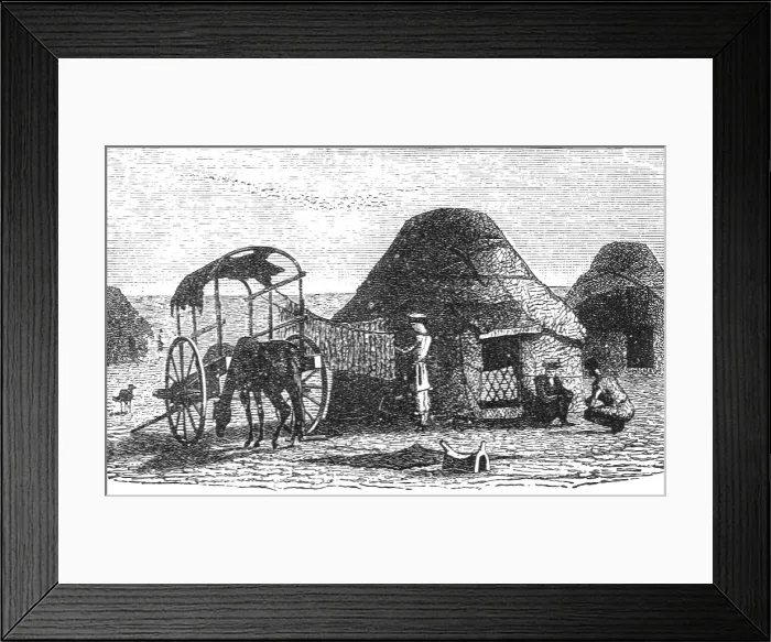 Framed Print : Kalmuck dwelling; The Caucasus, 1875 Creator: Unknown Framed Print : Kalmuck dwelling; The Caucasus, 1875 Creator: Unknown