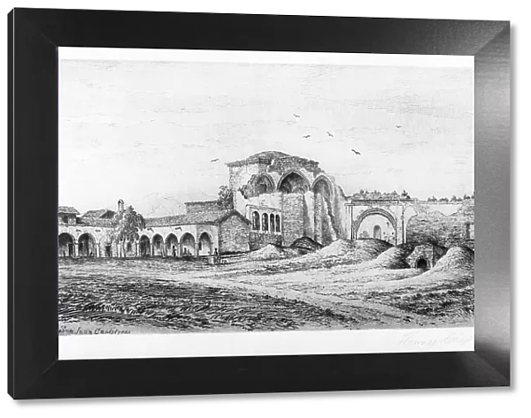 Mission San Juan Capistrano, Published in 1883. Creator: Henry Chapman Ford