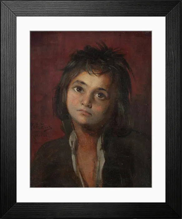 Framed Print : Roman boy. Study, late 19th century. Creator: Edvard Perseus Framed Print : Roman boy. Study, late 19th century. Creator: Edvard Perseus