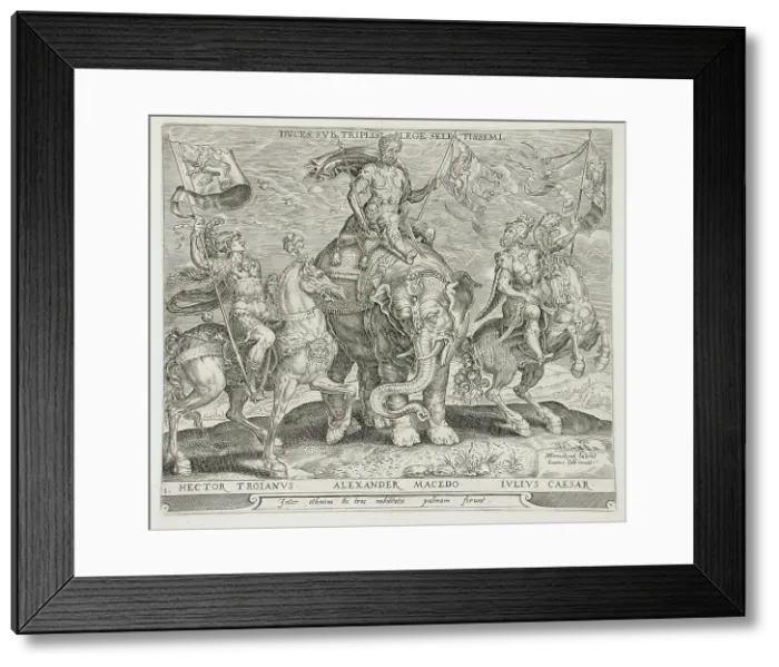 Framed Print : Three Roman Emperors, 1567. Creator: Harmen Jansz Muller Framed Print : Three Roman Emperors, 1567. Creator: Harmen Jansz Muller
