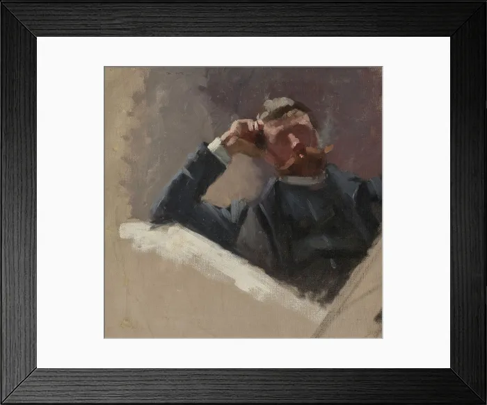 Framed Print : The Artist Georg Pauli. Study, 1884-1886. Creator: Eva Fredrika Bonnier Framed Print : The Artist Georg Pauli. Study, 1884-1886. Creator: Eva Fredrika Bonnier