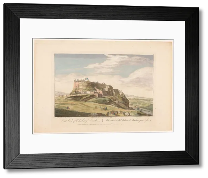 Framed Print : East view of Edinburgh Castle, Scotland, 1753. Creator: Paul Sandby Framed Print : East view of Edinburgh Castle, Scotland, 1753. Creator: Paul Sandby