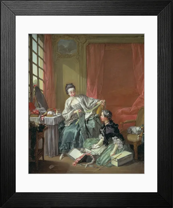 Framed Print : The Milliner, 1746. Creator: Francois Boucher Framed Print : The Milliner, 1746. Creator: Francois Boucher
