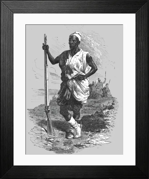 Framed Print : Racine Tall, El Hadj's chief at Koundian; Journey from the Senegal to the Niger, 1875. Creator: Unknown Framed Print : Racine Tall, El Hadj's chief at Koundian; Journey from the Senegal to the Niger, 1875. Creator: Unknown