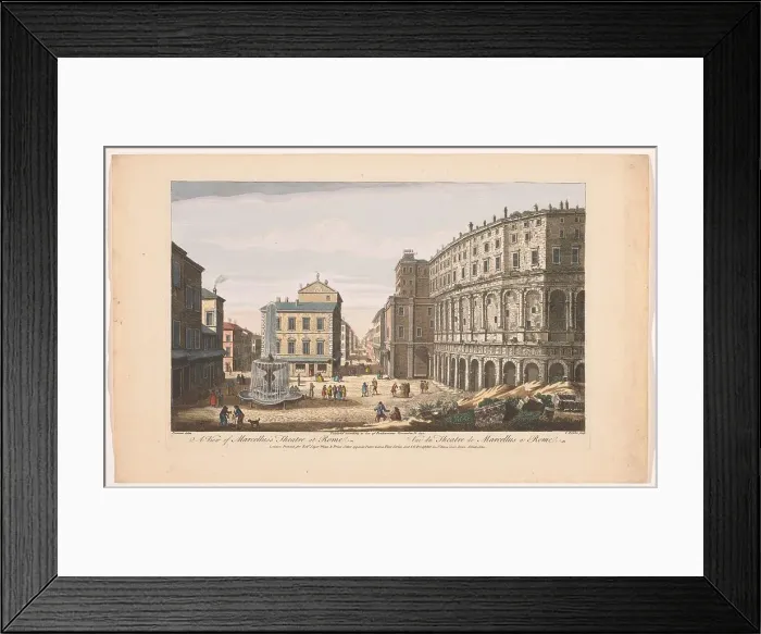 Framed Print : View of Marcellus's Theatre at Rome, 1750. Creator: Thomas Bowles Framed Print : View of Marcellus's Theatre at Rome, 1750. Creator: Thomas Bowles