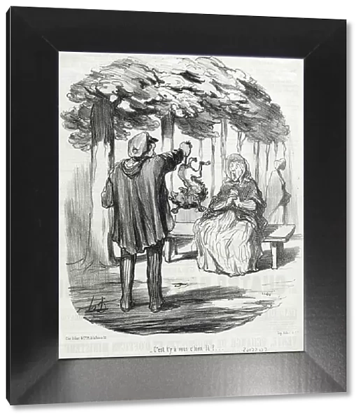 C'est t'y à vous c'hien là ?, 1847. Creator: Honore Daumier