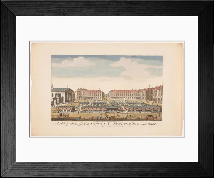 Framed Print : View of Covent Garden London, 1751. Creator: Thomas Bowles Framed Print : View of Covent Garden London, 1751. Creator: Thomas Bowles