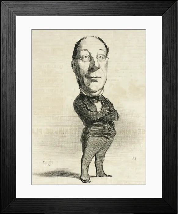 Framed Print : Laboulie, 1849. Creator: Honore Daumier Framed Print : Laboulie, 1849. Creator: Honore Daumier
