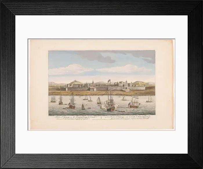Framed Print : View of Fort Saint George at Madras, 1754. Creator: Unknown Framed Print : View of Fort Saint George at Madras, 1754. Creator: Unknown