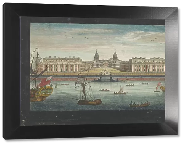 View of Greenwich Hospital on the River Thames at Greenwich, 1751. Creator: John June