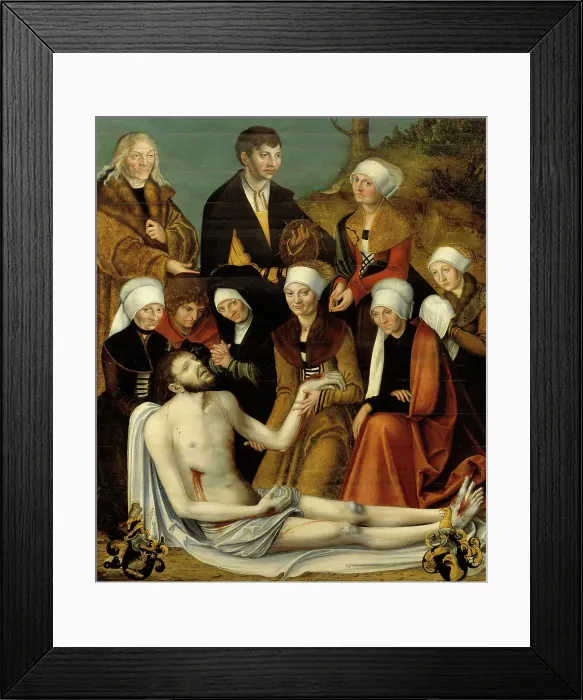 Framed Print : The Lamentation. Creator: School of Lucas Cranach the Elder Framed Print : The Lamentation. Creator: School of Lucas Cranach the Elder