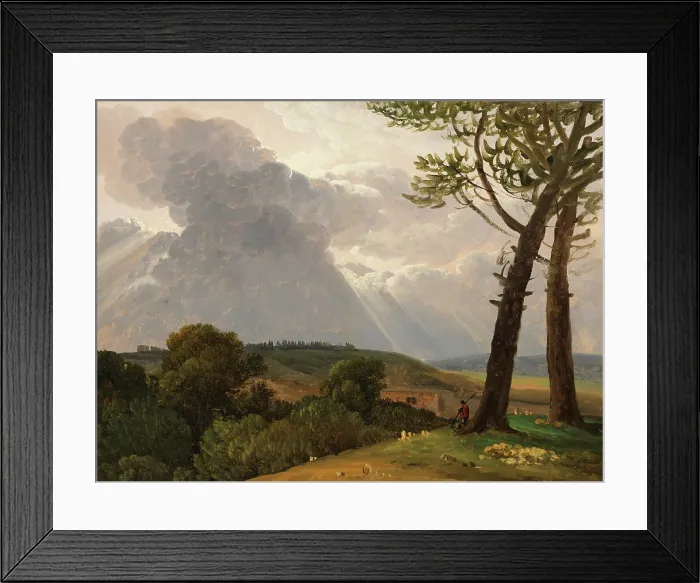 Framed Print : Study from the Roman campagna, c.1800. Creator: Simon Alexandre Clement Denis Framed Print : Study from the Roman campagna, c.1800. Creator: Simon Alexandre Clement Denis