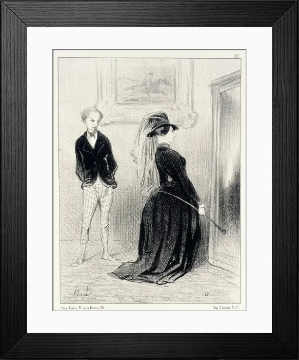 Framed Print : C'est singulier... il ne me vient plus d'idées maintenant... 1844. Creator: Honore Daumier Framed Print : C'est singulier... il ne me vient plus d'idées maintenant... 1844. Creator: Honore Daumier