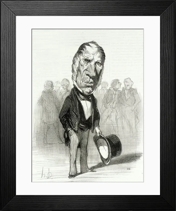 Framed Print : Dupin, 1849. Creator: Honore Daumier Framed Print : Dupin, 1849. Creator: Honore Daumier