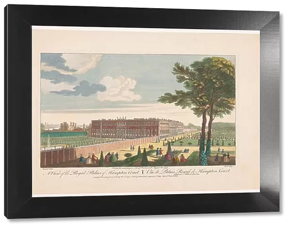 View of Hampton Court Palace in London, 1751. Creator: Fabr. Parr