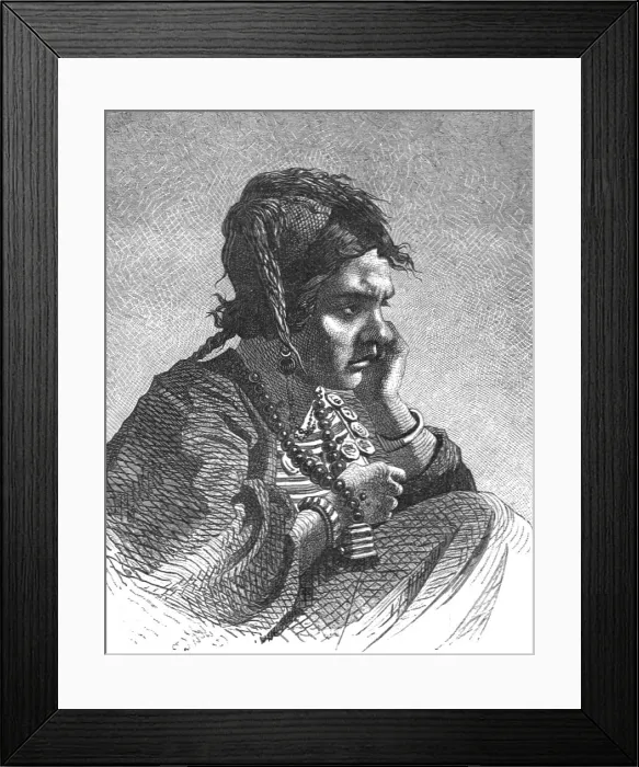 Framed Print : Gipsy Women; The Caucasus, 1875. Creator: Unknown Framed Print : Gipsy Women; The Caucasus, 1875. Creator: Unknown