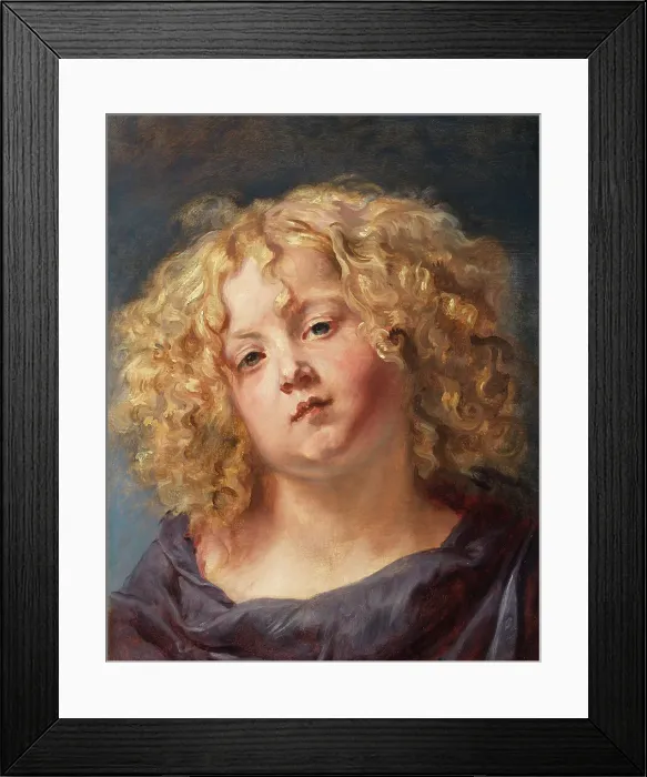 Framed Print : Study of a Boy's Head, c.1644-1645. Creator: Thomas Willeboirts Framed Print : Study of a Boy's Head, c.1644-1645. Creator: Thomas Willeboirts