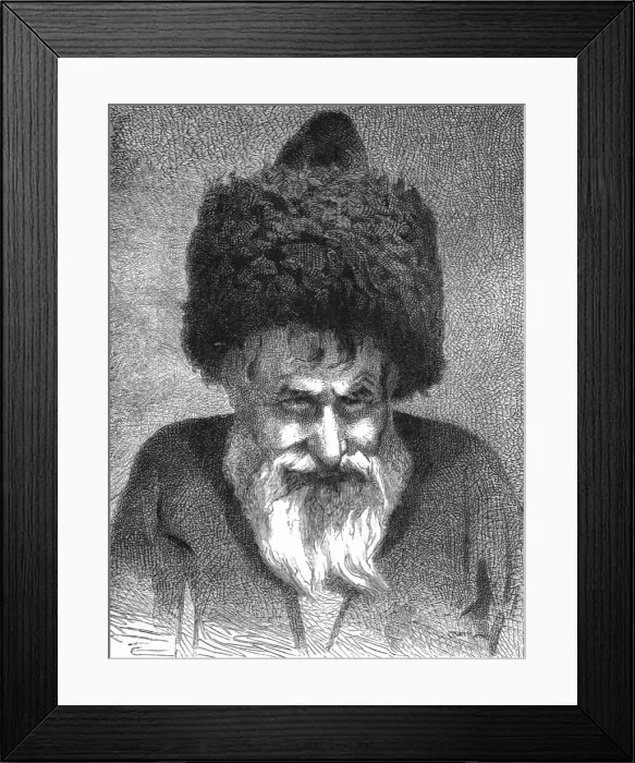Framed Print : An old Gipsy of Mozdock; The Caucasus, 1875. Creator: Unknown Framed Print : An old Gipsy of Mozdock; The Caucasus, 1875. Creator: Unknown