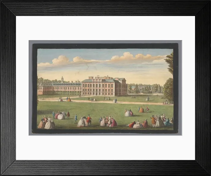 Framed Print : View of Kensington Palace in London, 1751. Creator: Fabr. Parr Framed Print : View of Kensington Palace in London, 1751. Creator: Fabr. Parr