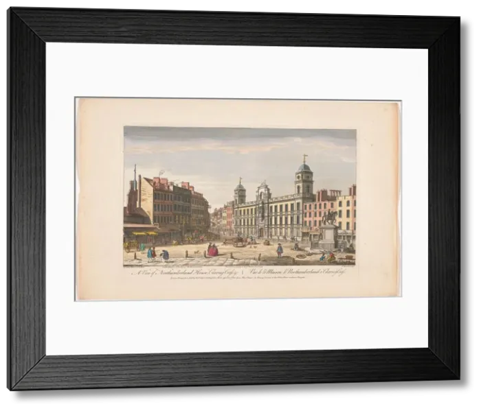 Framed Print : View of Northumberland House at Charing Cross in London, 1753. Creator: Thomas Bowles Framed Print : View of Northumberland House at Charing Cross in London, 1753. Creator: Thomas Bowles