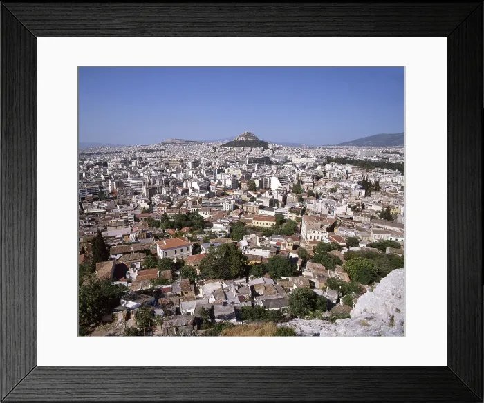 Framed Print : Athens and Mt Likavittos, Greece, 2018. Creator: Ethel Davies Framed Print : Athens and Mt Likavittos, Greece, 2018. Creator: Ethel Davies