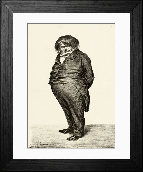 Framed Print : Docteur Prunelle, 1833. Creator: Honore Daumier Framed Print : Docteur Prunelle, 1833. Creator: Honore Daumier