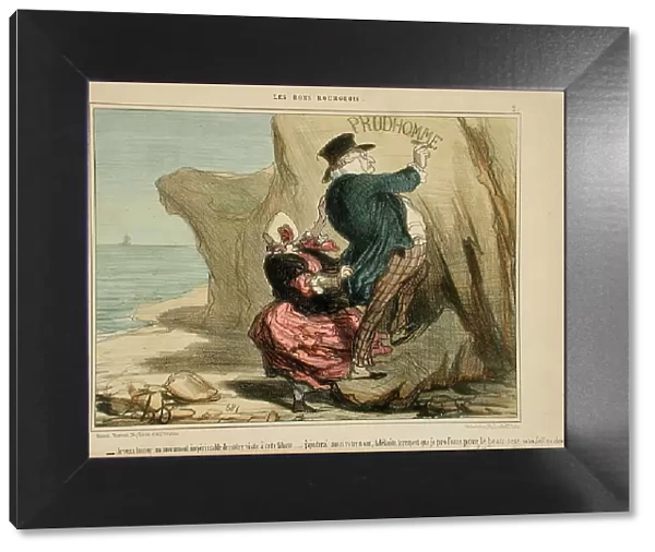 Je veux laisser un monument impérissable... 1854. Creator: Honore Daumier