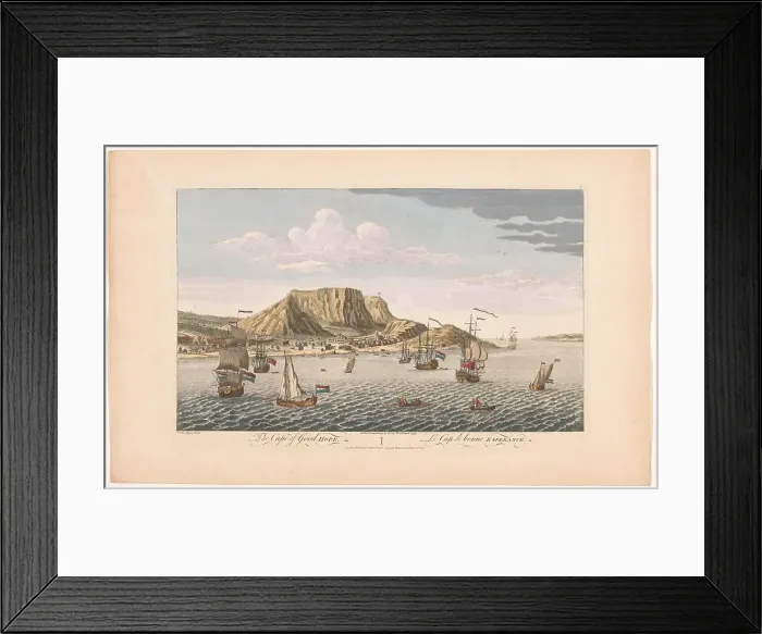 Framed Print : View of the Cape of Good Hope in South Africa, 1754. Creator: Unknown Framed Print : View of the Cape of Good Hope in South Africa, 1754. Creator: Unknown