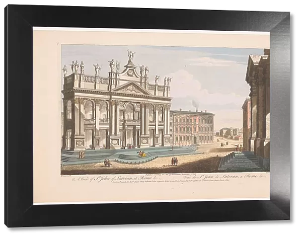 View of the Church of Saint John Lateran in Rome, 1750. Creator: Thomas Bowles