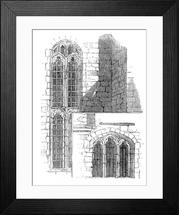 Framed Print : Ancient Fragments of the London Guildhall, 1858. Creator: Unknown Framed Print : Ancient Fragments of the London Guildhall, 1858. Creator: Unknown