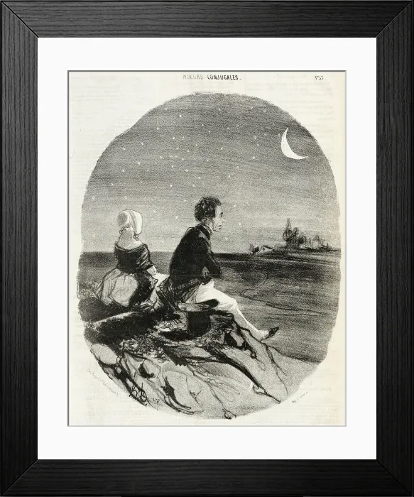 Framed Print : Madame Anastasie Boujot est de première force... 1842. Creator: Honore Daumier Framed Print : Madame Anastasie Boujot est de première force... 1842. Creator: Honore Daumier