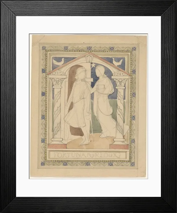 Framed Print : Fortuna Redux, 1869-1925. Creator: Antoon Derkinderen Framed Print : Fortuna Redux, 1869-1925. Creator: Antoon Derkinderen