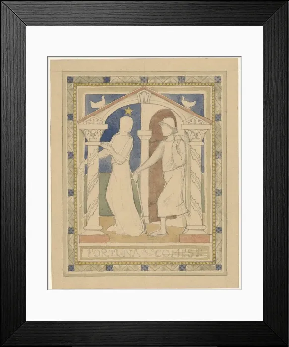 Framed Print : Fortuna Comes, 1869-1925. Creator: Antoon Derkinderen Framed Print : Fortuna Comes, 1869-1925. Creator: Antoon Derkinderen