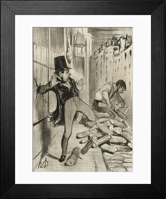 Framed Print : Fichtre!...que ces êtres-là sont sciants!, 1839. Creator: Honore Daumier Framed Print : Fichtre!...que ces êtres-là sont sciants!, 1839. Creator: Honore Daumier