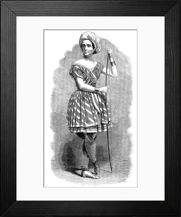 Framed Print : Madame Celeste as the Arab Boy, in The French Spy, at the Standard Theatre, 1858. Creator: Smyth. Madame Celeste as the Arab Boy, in The French Spy, at the Standard Theatre, 1858. Creator: Smyth Framed Print : Madame Celeste as the Arab Boy, in The French Spy, at the Standard Theatre, 1858. Creator: Smyth. Madame Celeste as the Arab Boy, in The French Spy, at the Standard Theatre, 1858. Creator: Smyth