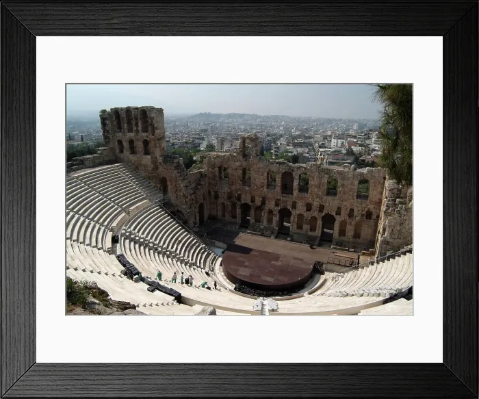 Framed Print : Odeon of Herodes Atticus, Athens, Greece, 2003. Creator: Ethel Davies Framed Print : Odeon of Herodes Atticus, Athens, Greece, 2003. Creator: Ethel Davies