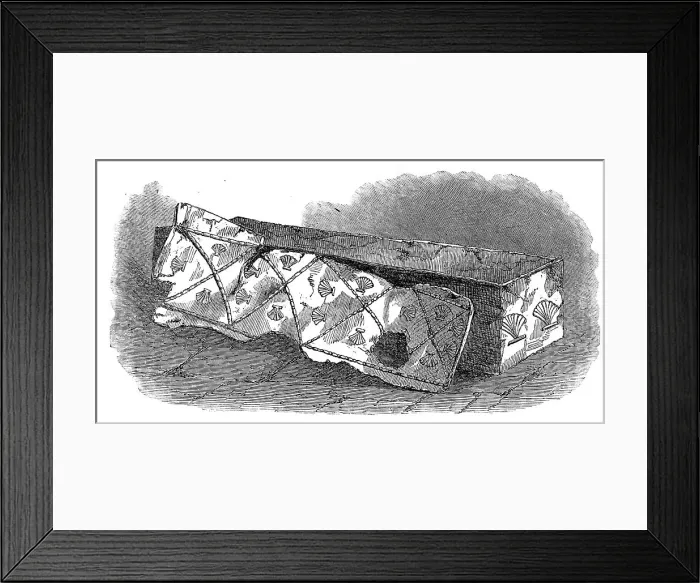 Framed Print : A Roman Coffin, recently discovered at Shadwell, 1858. Creator: Unknown Framed Print : A Roman Coffin, recently discovered at Shadwell, 1858. Creator: Unknown