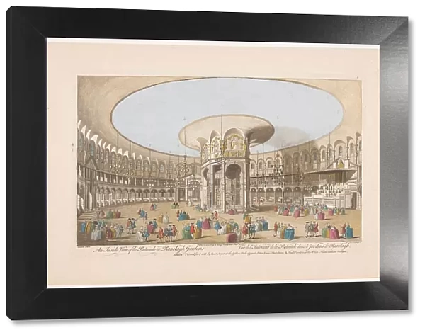 View of the interior of the Rotunda in London's Ranelagh Gardens, 1751. Creator: Nathaniel Parr