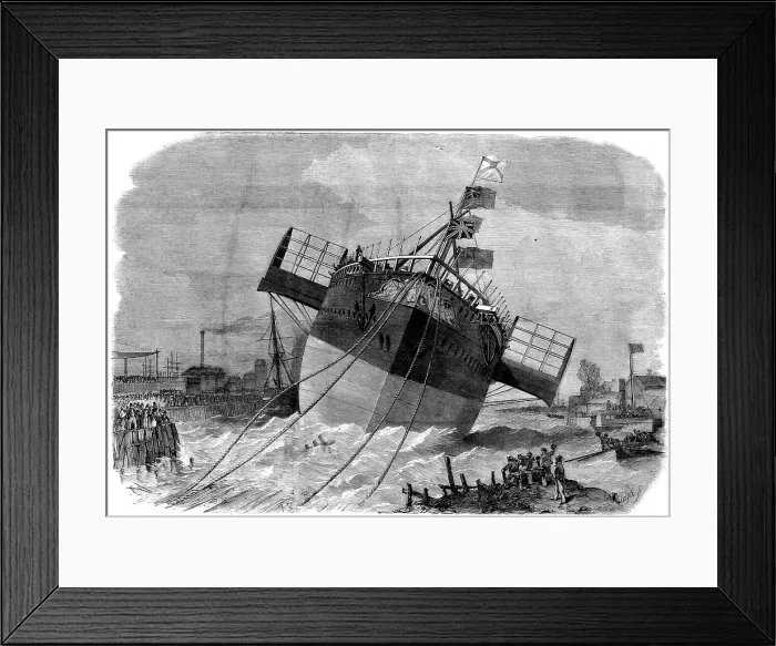 Framed Print : Launch of the Paramatta Steam-ship at Blackwall on Monday week, 1858. Creator: Smyth. Launch of the Paramatta Steam-ship at Blackwall on Monday week, 1858. Creator: Smyth Framed Print : Launch of the Paramatta Steam-ship at Blackwall on Monday week, 1858. Creator: Smyth. Launch of the Paramatta Steam-ship at Blackwall on Monday week, 1858. Creator: Smyth