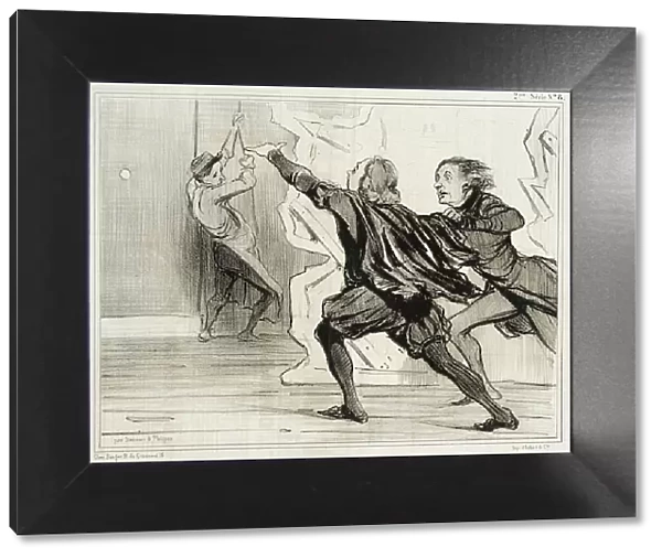 Farce dramatique... 1841. Creator: Honore Daumier